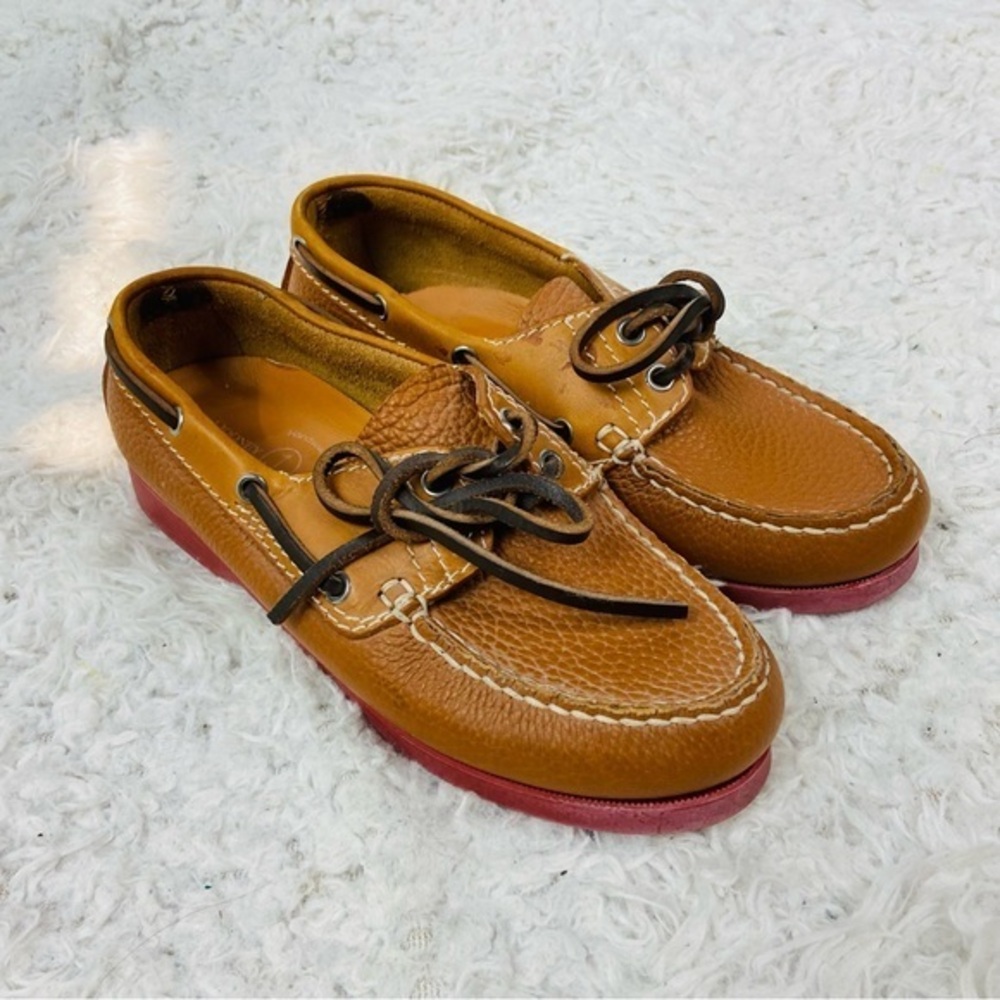 Dooney & Bourke Marbella Leather Loafer" and "Regatta" boat shoe size 7.5